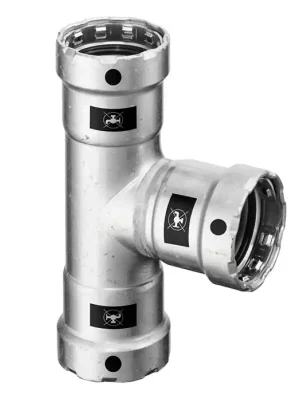 Koop Online VIEGA MEGAPRESS 4218 T-kus 2", lisovací, topení, uhlíková ocel